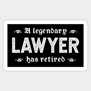 A Legendary Lawyer Has Retired Sticker